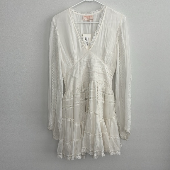 Rococo Sand Mia Long Sleeve Mini Dress NWT - Picture 2 of 7